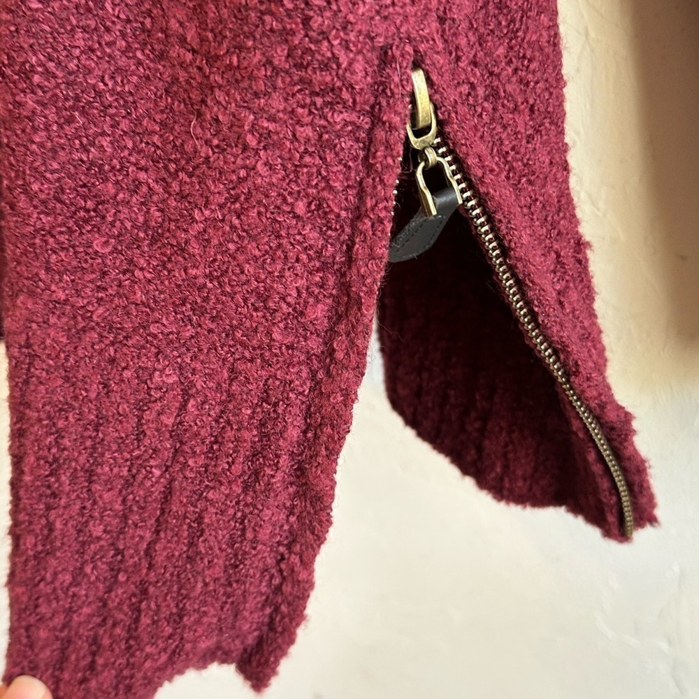 NWT Westbound Deep Red Wine Wool Blend Pullover Cowl Neck Cozy Sweater Sz 1X - Picture 4 of 11